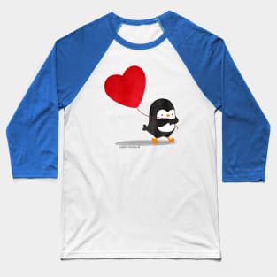 Penguin in Love 5 Baseball T-Shirt